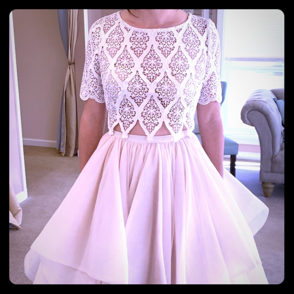 Pronovias bridal crop top